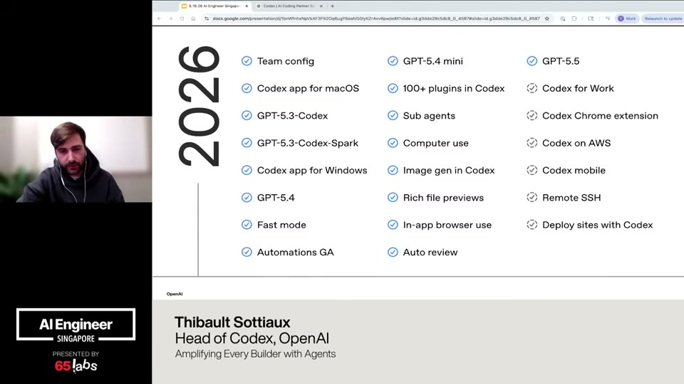 OpenAI's 2026 Codex roadmap: GPT-5.3/5.4/5.5, Codex apps for macOS/Windows, computer use, sub-agents, auto-review, 100+ plugins.